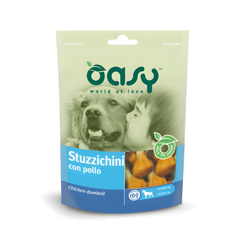 Oasy Stuzzichini skanėstai su vištiena šunims - Zoobazė.lt