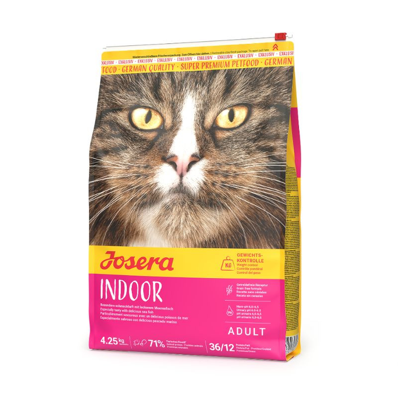 Josera Indoor sausas pašaras sterilizuotoms katėms 4,25 kg - Zoobazė.lt