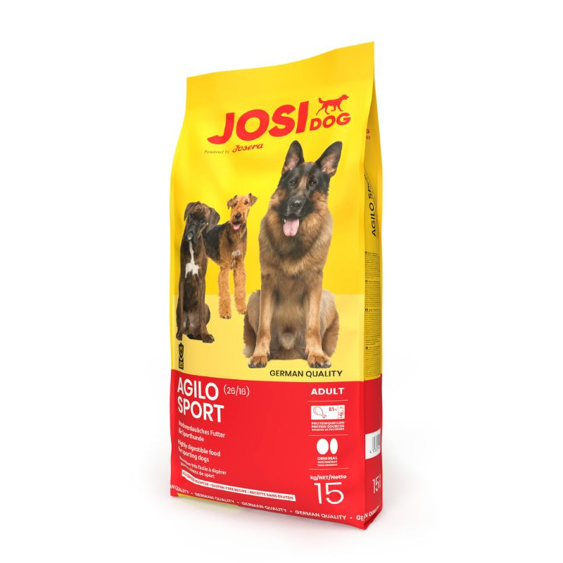JosiDog Agilo Sport sausas pašaras šunims 15 kg - Zoobazė.lt