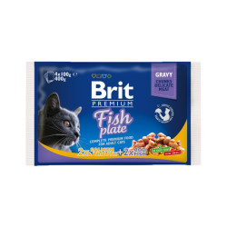 Brit Premium guliašas su lašiša, upėtakiu ir menke katėms - Zoobazė.lt
