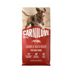Carnilove Active sausas pašaras su ėriena ir šerniena šunims - Zoobazė.lt