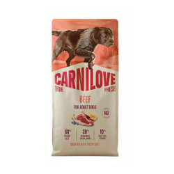 Carnilove True Fresh sausas pašaras su jautiena šunims - Zoobazė.lt
