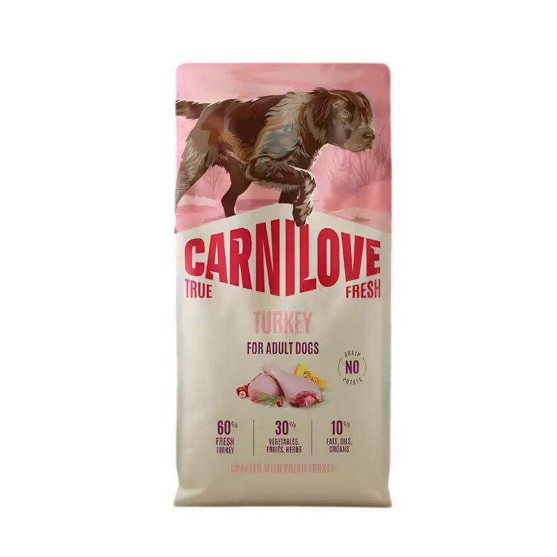 Carnilove True Fresh sausas pašaras su kalakutiena šunims - Zoobazė.lt