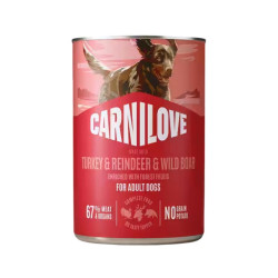 Carnilove Paté paštetas su kalakutiena, elniena ir šerniena šunims - Zoobazė.lt