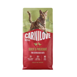 Carnilove Active sausas pašaras su antiena ir fazaniena sterilizuotoms katėms - Zoobazė.lt