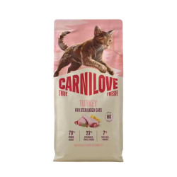 Carnilove True Fresh sausas pašaras su kalakutiena sterilizuotoms katėms - Zoobazė.lt