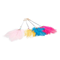 Flamingo Dusty lazdelė su plunksna žaislas katėms