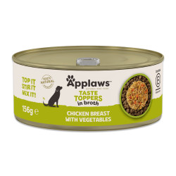 Applaws Taste Toppers in Broth sauso pašaro pagardas su vištiena ir daržovėmis šunims - Zoobaze.lt