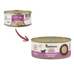 Applaws Taste Toppers in Gravy sauso pašaro pagardas su vištiena ir antiena šunims