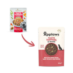 Applaws Taste Toppers sauso pašaro pagardas su jautiena ir daržovėmis sultinyje šunims