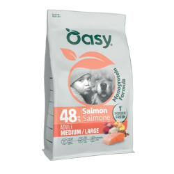 Oasy Monoprotein Medium/Large sausas pašaras su lašiša didesnių veislių šunims