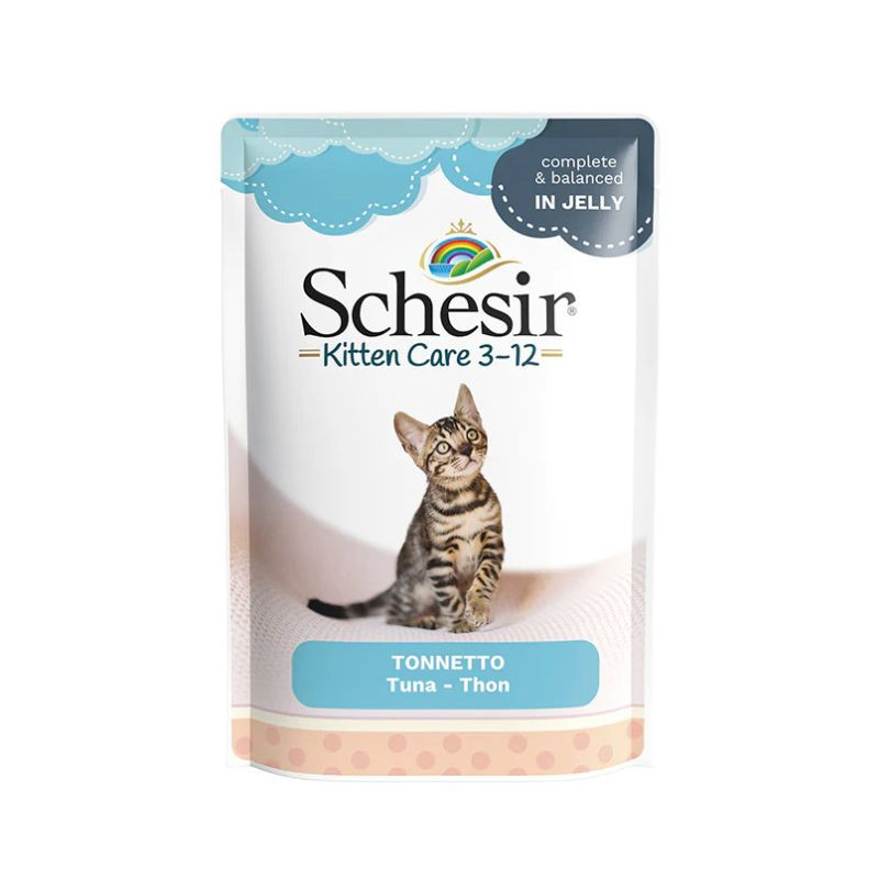 Schesir Complete Kitten Care guliašas su tunu drebučiuose kačiukams - Zoobazė.lt