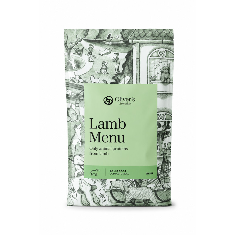 Oliver's Lamb Grain Free Medium sausas pašaras su ėriena šunims