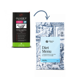 Oliver's Weight Control Dog Grain Free Medium sausas maistas svorio kontrolei - Zoobaze.lt