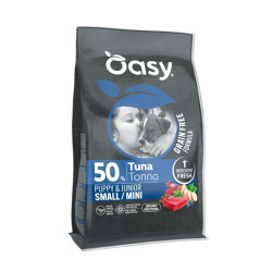 Oasy Grain Free Puppy Small/Mini sausas pašaras su tunu mažų veislių šuniukams