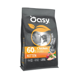 Oasy Grain Free Kitten Chicken sausas pašaras su vištiena kačiukams