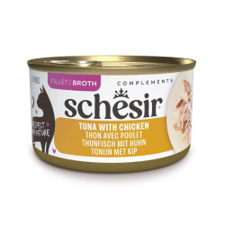 Schesir Complements konservai su tunu ir vištiena sultinyje katėms, 70 g