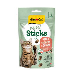 GimCat Mini Sticks skanėstai su lašiša ir bolivine balanda katėms, 50 g