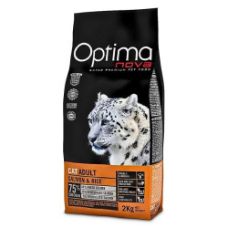 Optimanova Cat Adult Salmon & Rice sausas pašaras katėms - Zoobaze