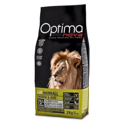 Optimanova Cat Hairball sausas pašaras katėms