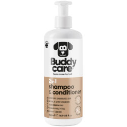 Buddycare 2in1 Coconut šampūnas ir kondicionierius šunims, 500 ml