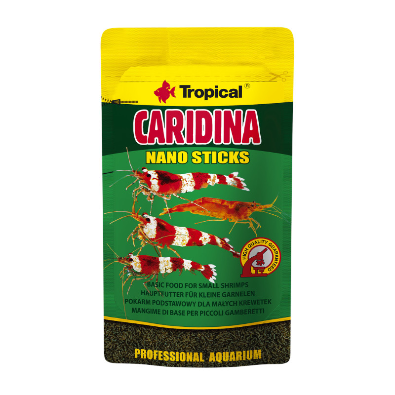 Tropical Caridina Nano Sticks pašaras smulkioms krevetėms