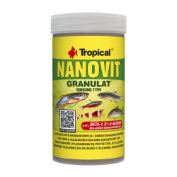 Tropical Nanovit Granulat pašaras žuvims ir mailiams