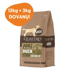 Quattro Grain Free sausas pašaras su antiena didelių veislių šunims - Zoobaze.lt