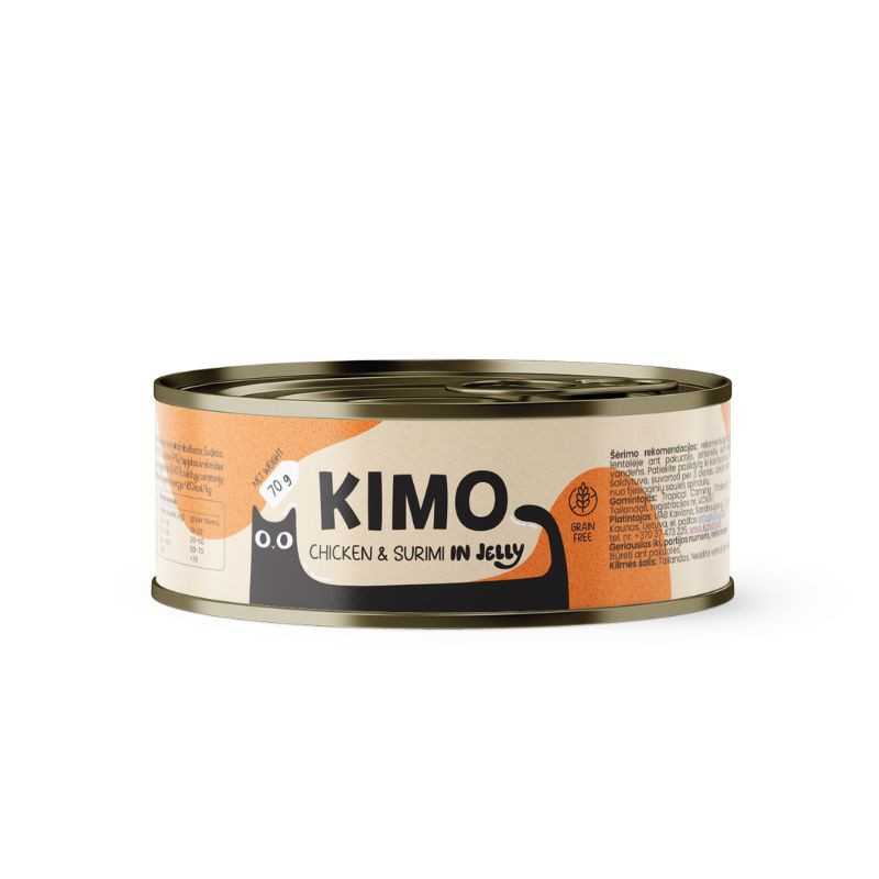 Kimo Chicken & Surimi in Soft Jelly konservai su vištiena ir surimi katėms