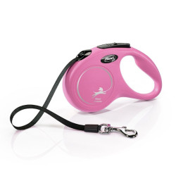 Flexi Classic Pink pavadėlis šunims