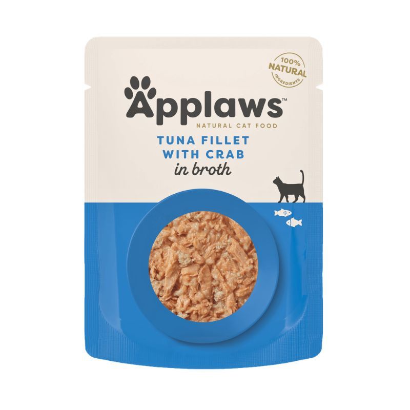 Applaws Tuna Fillet with Crab konservai sultinyje katėms