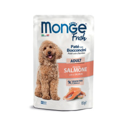 Monge Fresh Adult konservai su lašiša šunims, 85 g