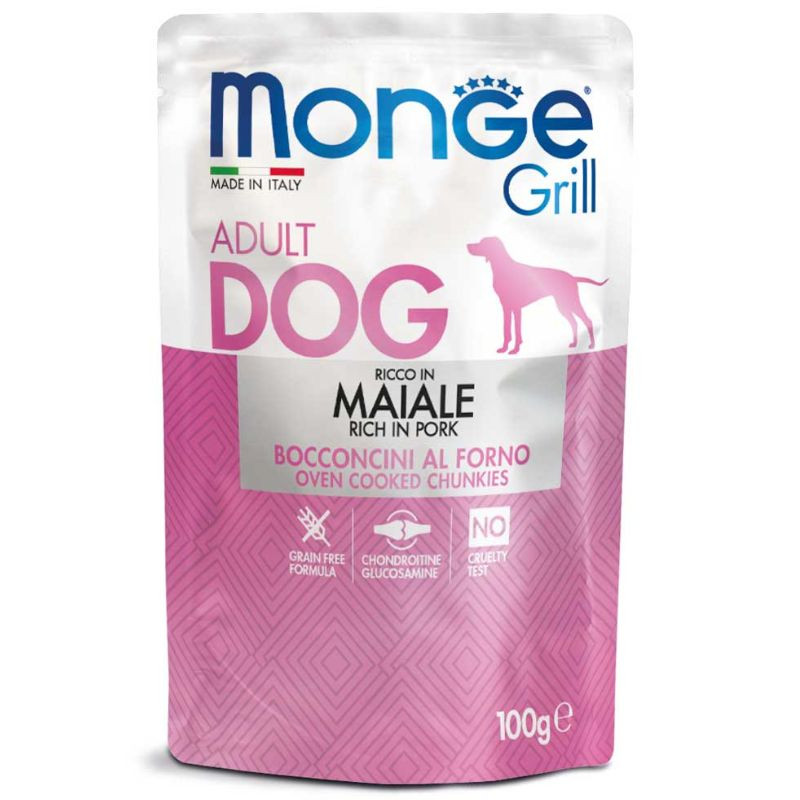Monge Grill konservai su kiauliena šunims, 100 g