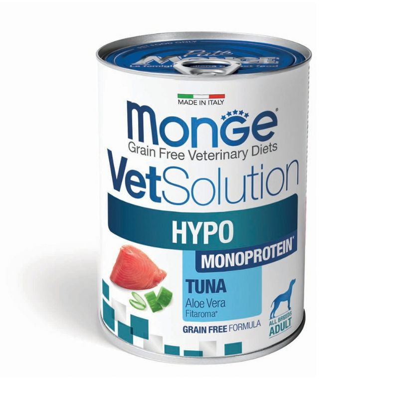 Monge VetSolution Hypo konservai su tunu šunims, 400 g