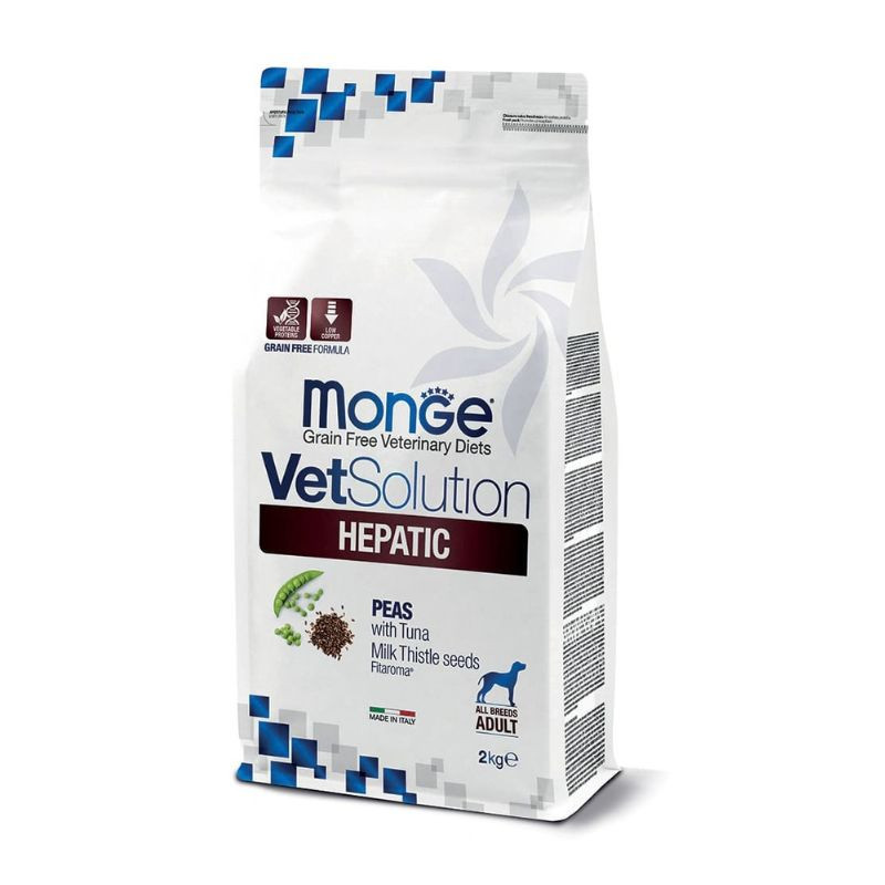 Monge VetSolution Hepatic sausas pašaras šunims, 2 kg