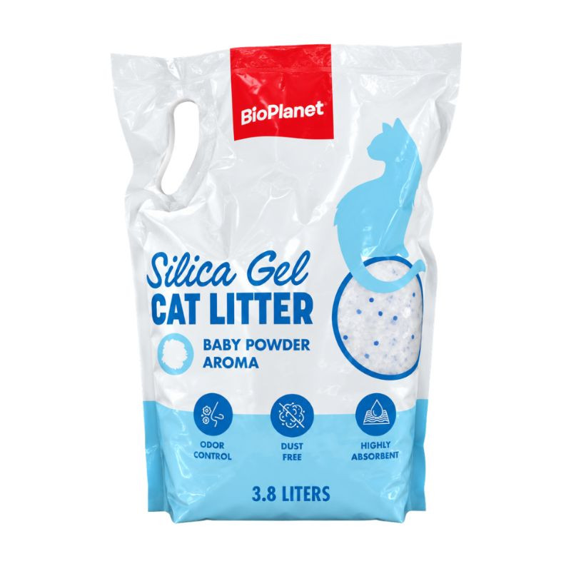 BioPlanet Silica Gel Cat Litter Baby Powder