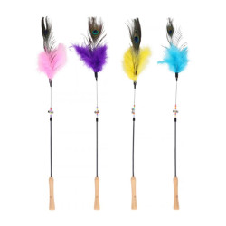 Flamingo Faye Dangler žaislas katėms, įvairių spalvų, 54 cm