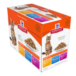 Hill's Feline Adult Multipack Pouch Chicken, Ocean Fish & Beef