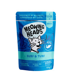 Meowing Heads Supurr Surf&Turf konservai su tunu, vištiena ir jautiena katėms