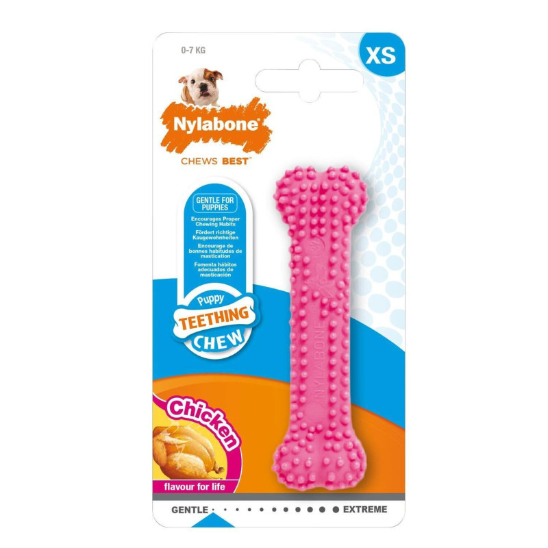 Nylabone Puppy Dental kramtymo kauliukas su vištienos skoniu mažiems šuniukams