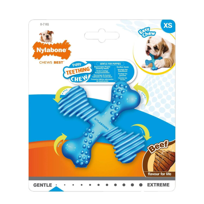 Nylabone Puppy kramtymo kauliukas su jautienos skoniu mažiems šuniukams