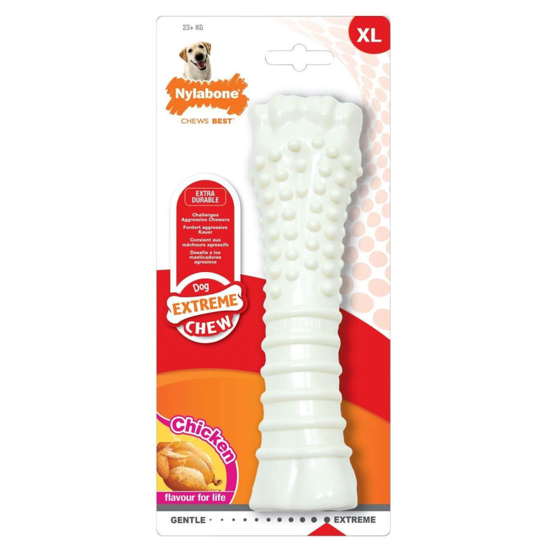 Nylabone Extreme vištienos skonio kramtymo kaulas šunims