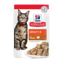 Hill's Science Plan Feline Adult Turkey Pouch guliašas katėms