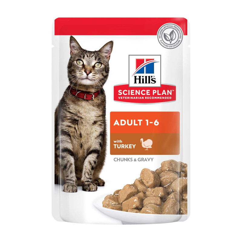 Hill's Science Plan Feline Adult Turkey Pouch guliašas katėms