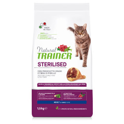 Trainer Natural Cat Adult with Dry-Cured Ham sausas maistas su